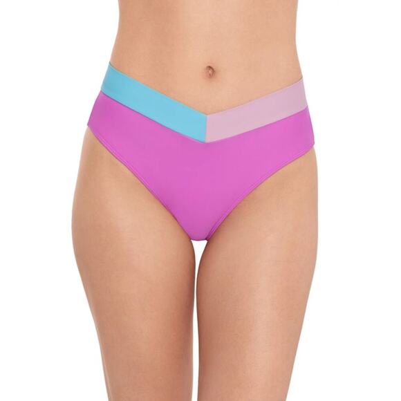 Salt + Cove Women's Juniors Color Blocked Beach Bikini Bottom Size XL Multi NWT - Picture 1 of 5